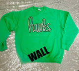 Sequin Patch Team Name Sweatshirt