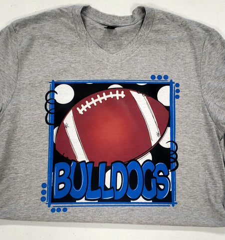 Bulldogs Football Vneck