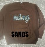 Sequin Patch Team Name Sweatshirt