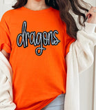 Sequin Patch Team Name Sweatshirt