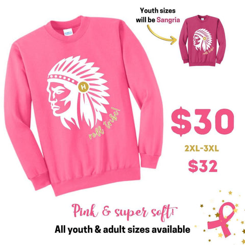 HHS Cheerleaders Pink Roll Tribe Sweatshirt