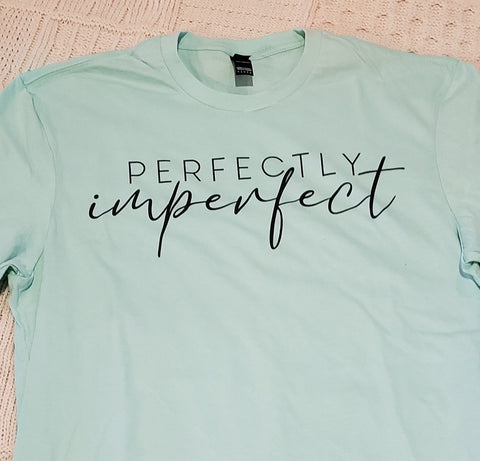 Perfectly Imperfect on Mint Crewneck (Fits True to Size)