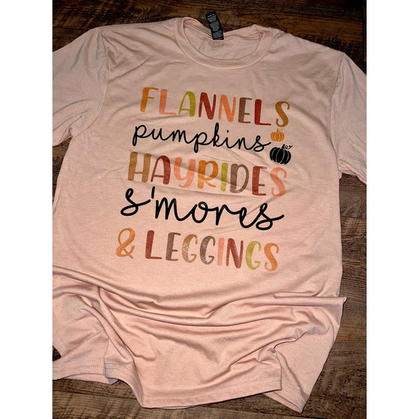 Fall Fun on Peach Crewneck (Fits True to Size)